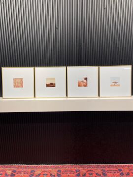 Metal Çerçeveli Camlı Breeze 4'lü Dekoratif Tablo