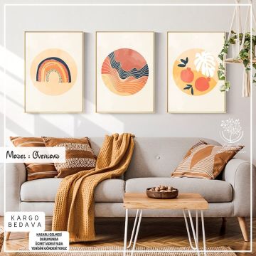 Overload Üçlü Tablo Beyaz - 70x100 CM