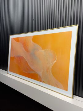 Dijital Baskılı Metal Çerçeveli Gercek Camlı Tekli Büyük Tablo - Amber Rüzgarı (70*120 cm)