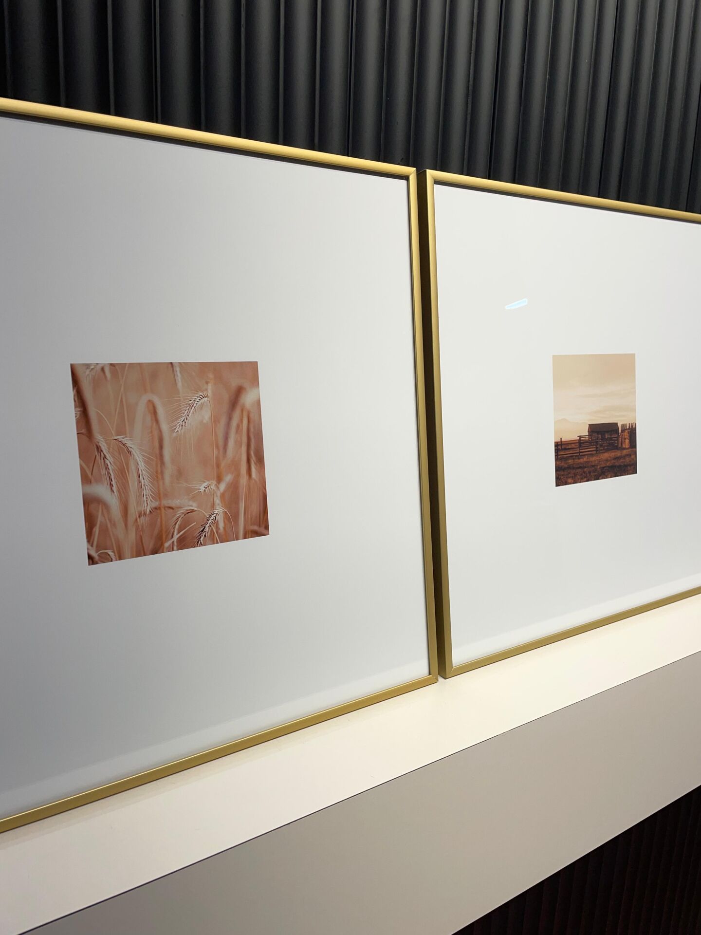 Metal Çerçeveli Camlı Breeze 3'lü Dekoratif Tablo