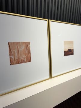 Metal Çerçeveli Camlı Breeze 3'lü Dekoratif Tablo