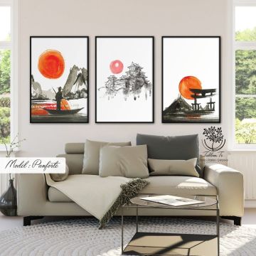 Panforte Üçlü Tablo Gümüş - 70x100 CM