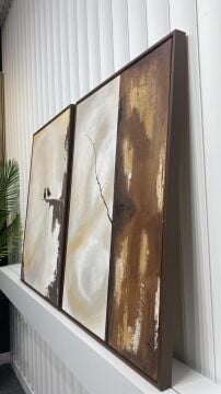 Haven Duo | El İşçiliği Dokulu Tablo 70x100 İkili