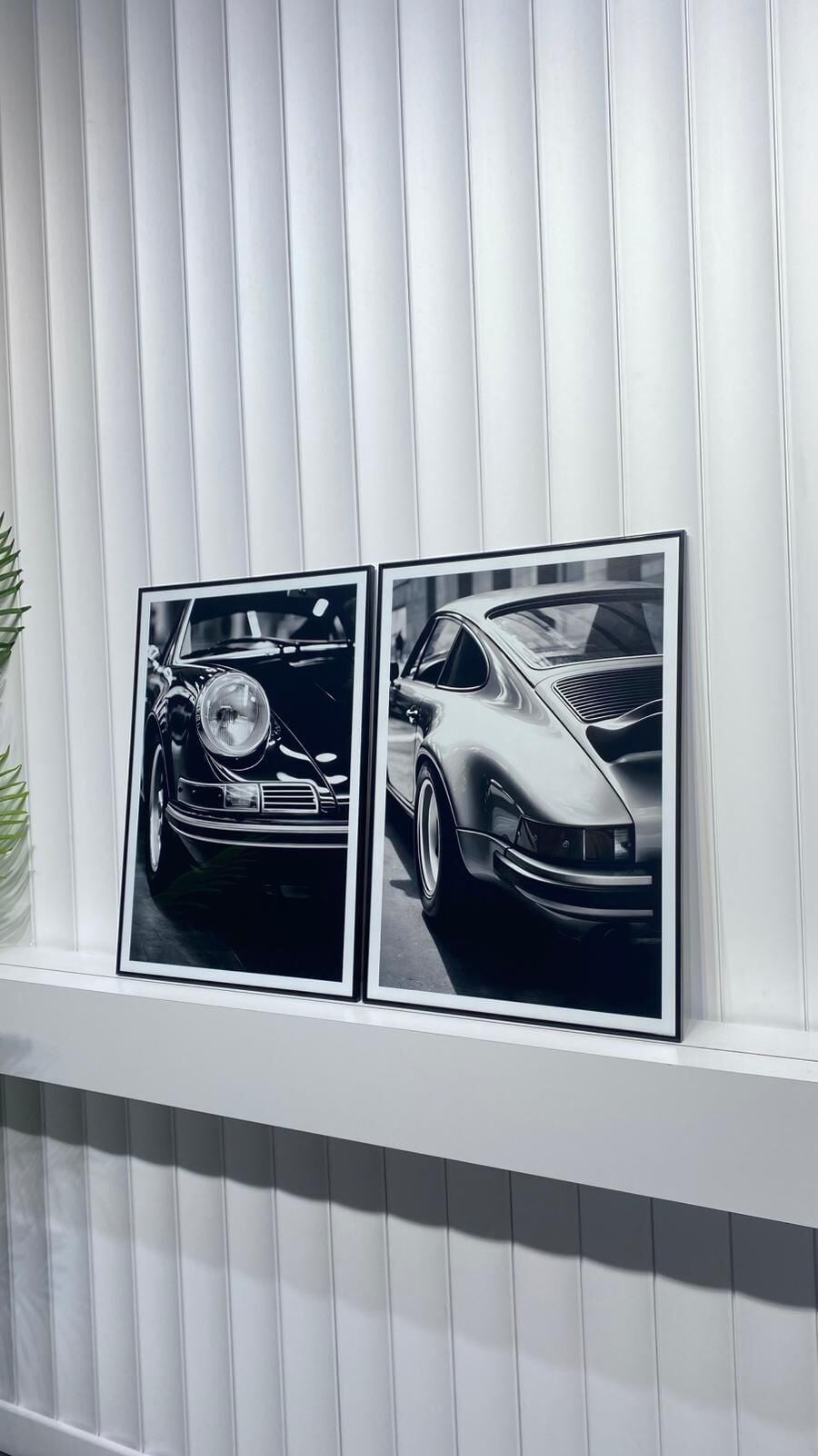 Dijital Baskılı Metal Çerçeveli Camlı İkili Dekoratif Tablo - Garaj 911