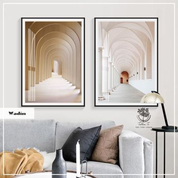 Wadim İkili Tablo Gümüş - 40x50 CM