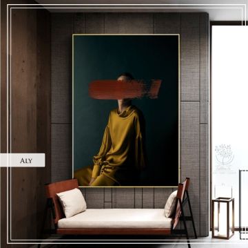 Aly1 Tekli Tablo Siyah - 50x70 CM