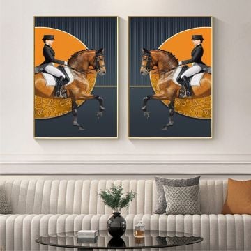 Irrational İkili Tablo Beyaz - 30x40 CM